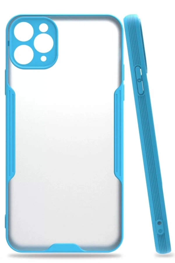 Apple iPhone 11 Pro Kılıf Platin Silikon - Mavi