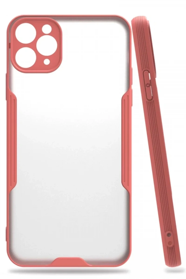 Apple iPhone 11 Pro Kılıf Platin Silikon - Pembe