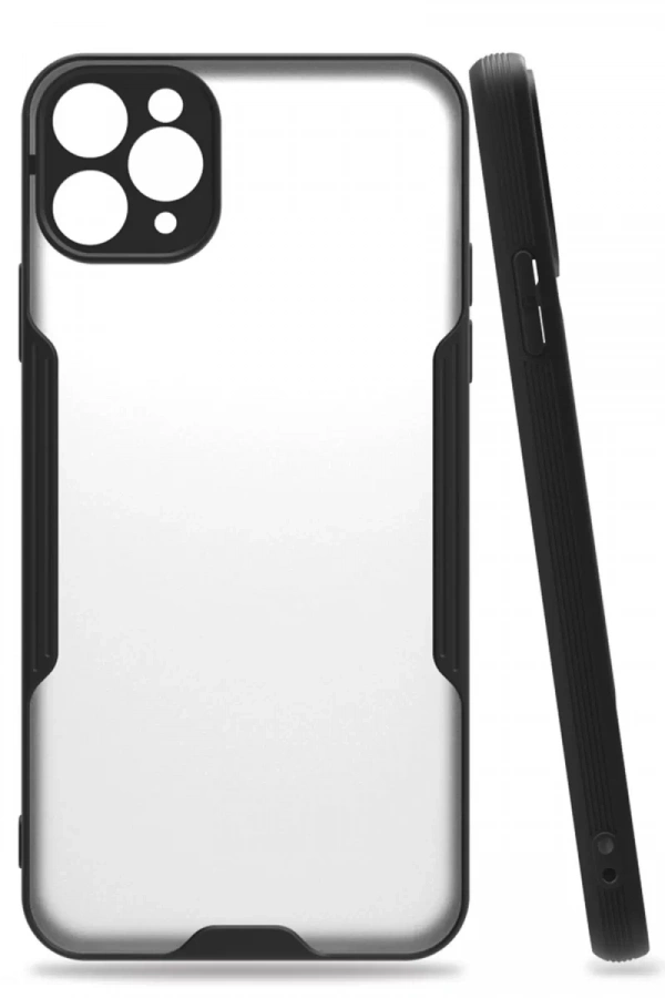 Apple iPhone 11 Pro Kılıf Platin Silikon - Siyah