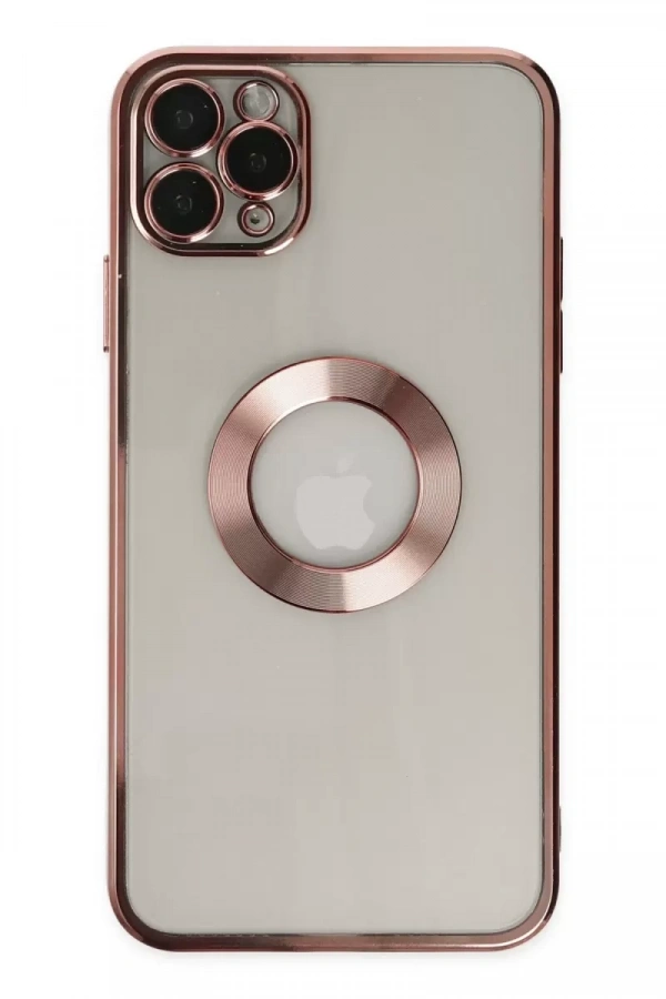 Apple iPhone 11 Pro Kılıf Slot Silikon - Rose Gold