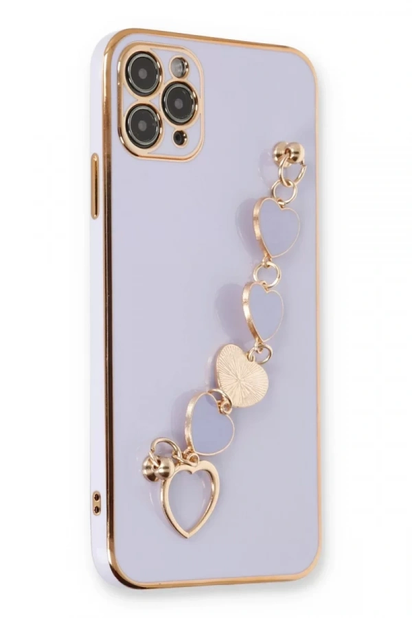 Apple iPhone 11 Pro Max Kılıf Esila Silikon - Lila