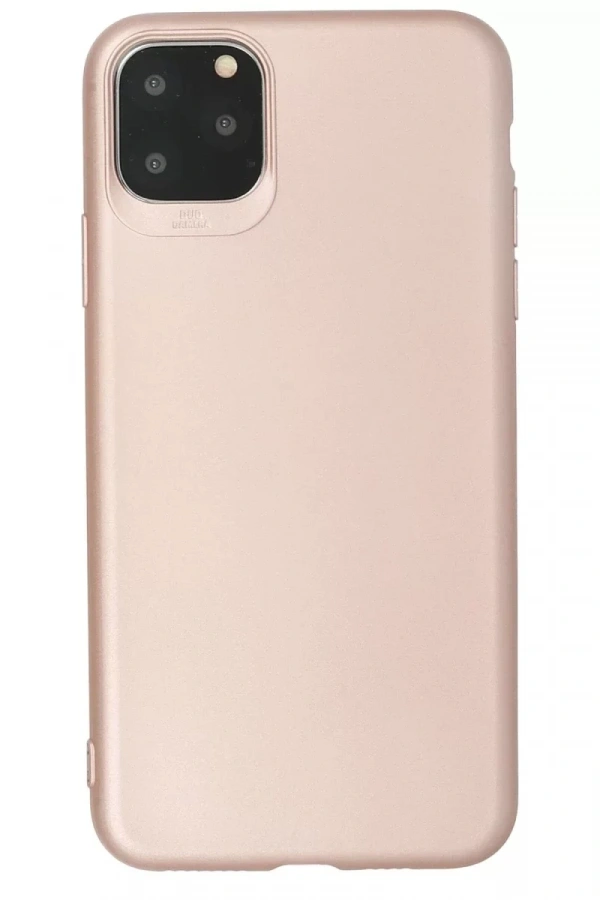 Apple iPhone 11 Pro Max Kılıf First Silikon - Rose Gold