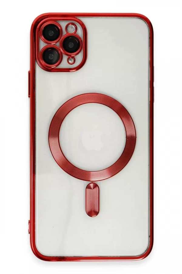Apple iPhone 11 Pro Max Kılıf Kross Magneticsafe Kapak - Kırmızı