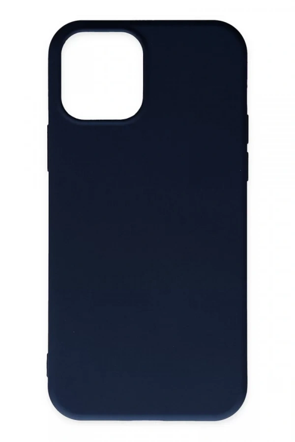 Apple iPhone 11 Pro Max Kılıf Nano içi Kadife Silikon - Lacivert