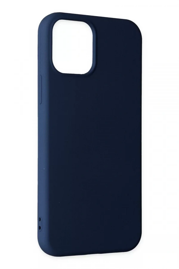 Apple iPhone 11 Pro Max Kılıf Nano içi Kadife Silikon - Lacivert