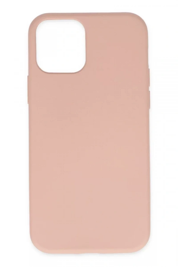 Apple iPhone 11 Pro Max Kılıf Nano içi Kadife Silikon - Pudra