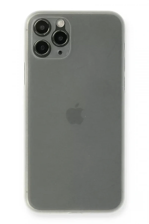 Apple iPhone 11 Pro Max Kılıf PP Ultra İnce Kapak - Beyaz