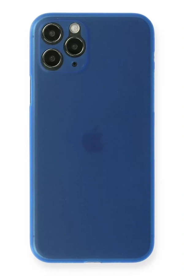Apple iPhone 11 Pro Max Kılıf PP Ultra İnce Kapak - Mavi
