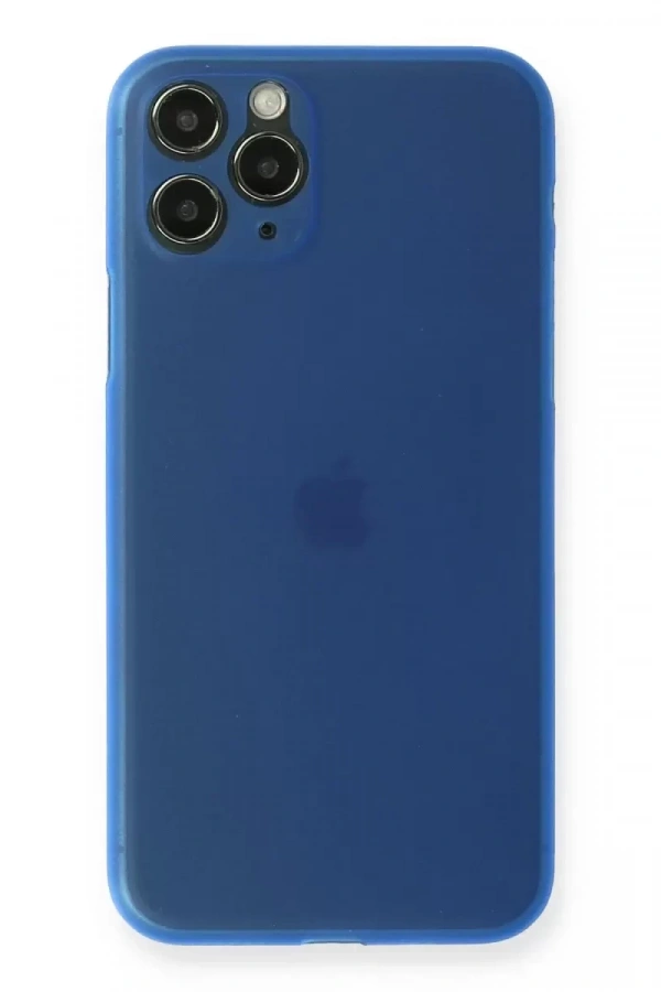 Apple iPhone 11 Pro Max Kılıf PP Ultra İnce Kapak - Mavi
