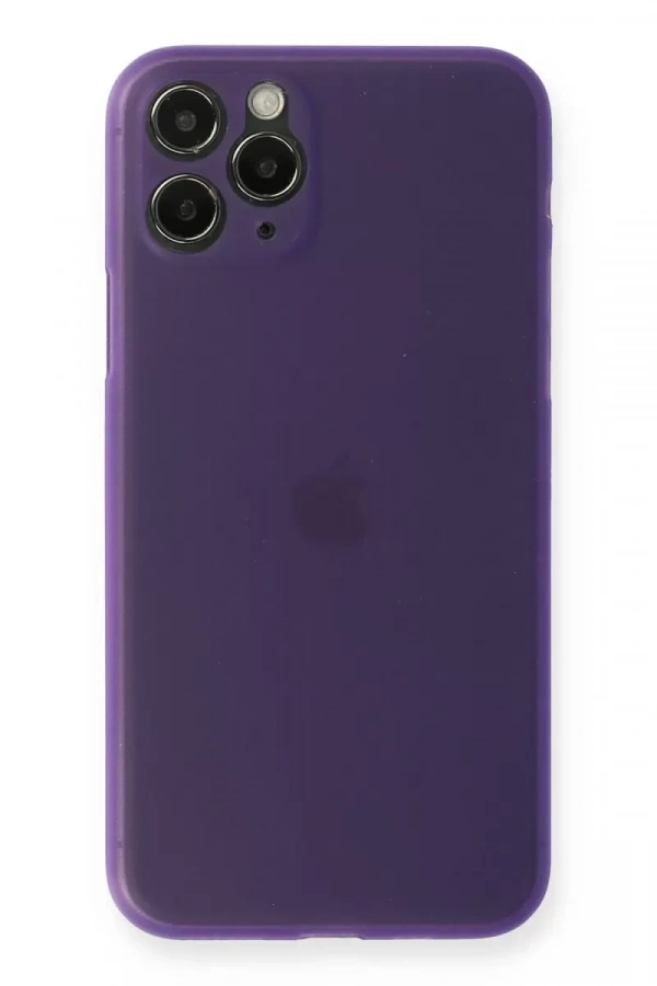 Apple iPhone 11 Pro Max Kılıf PP Ultra İnce Kapak - Mor