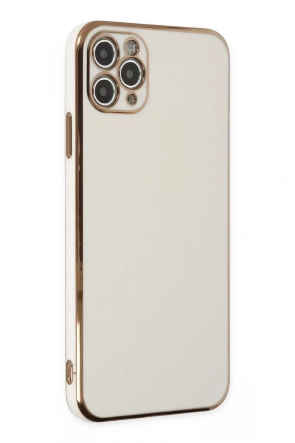 Apple iPhone 11 Pro Max Kılıf Volet Silikon - Beyaz