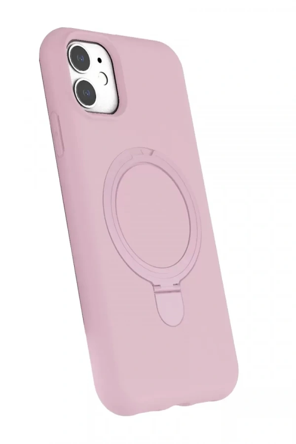 Apple iPhone 11 Regal Magsafe Standlı Kapak - Açık Pembe