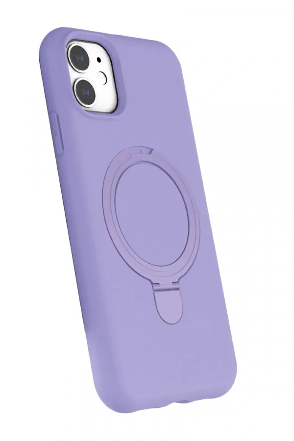 Apple iPhone 11 Regal Magsafe Standlı Kapak - Lila