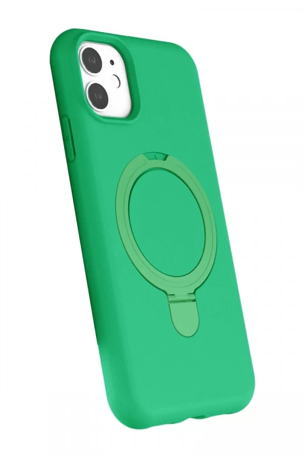 Apple iPhone 11 Regal Magsafe Standlı Kapak - Yeşil