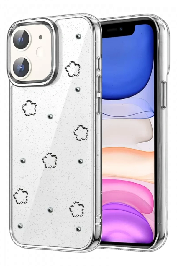 Apple iPhone 12 Fiyonk Desenli Kapak - Desen 2