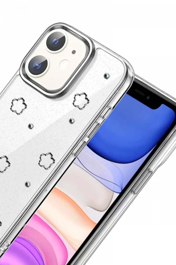 Apple iPhone 12 Fiyonk Desenli Kapak - Desen 2