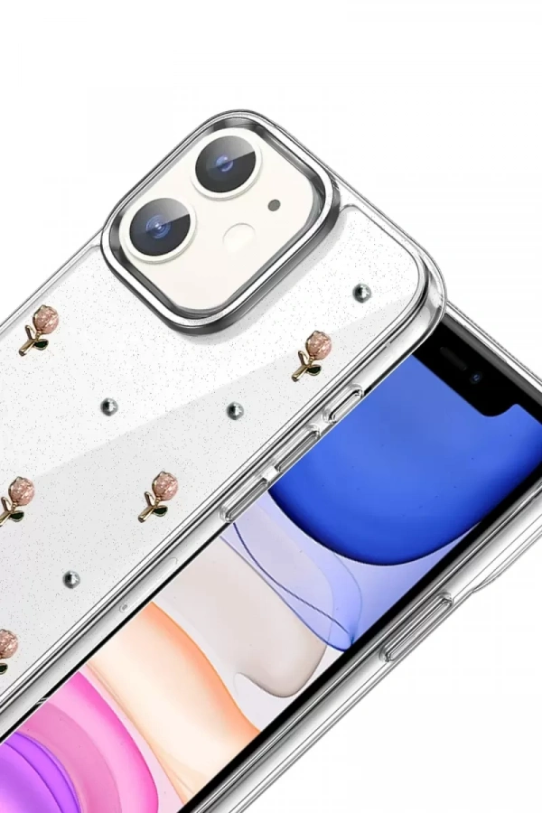 Apple iPhone 12 Fiyonk Desenli Kapak - Desen 6