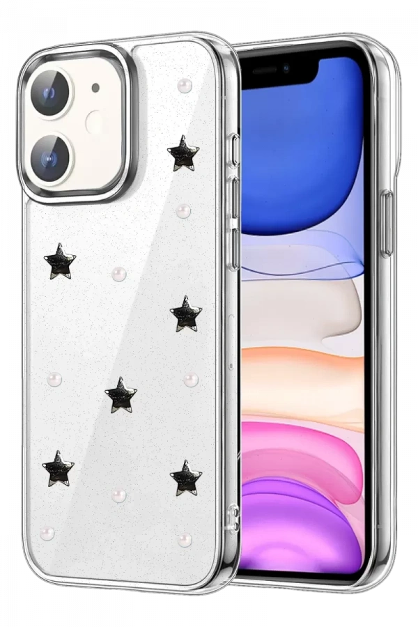Apple iPhone 12 Fiyonk Desenli Kapak - Desen 7