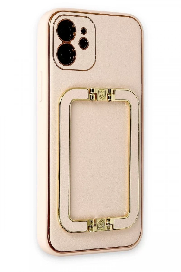 Apple iPhone 12 Kılıf Coco Elit Kapak - Gold