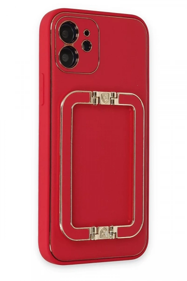 Apple iPhone 12 Kılıf Coco Elit Kapak - Kırmızı