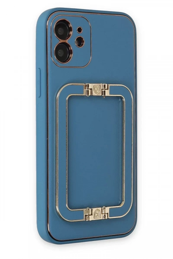 Apple iPhone 12 Kılıf Coco Elit Kapak - Mavi