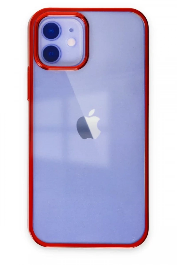 Apple iPhone 12 Kılıf Element Silikon - Kırmızı