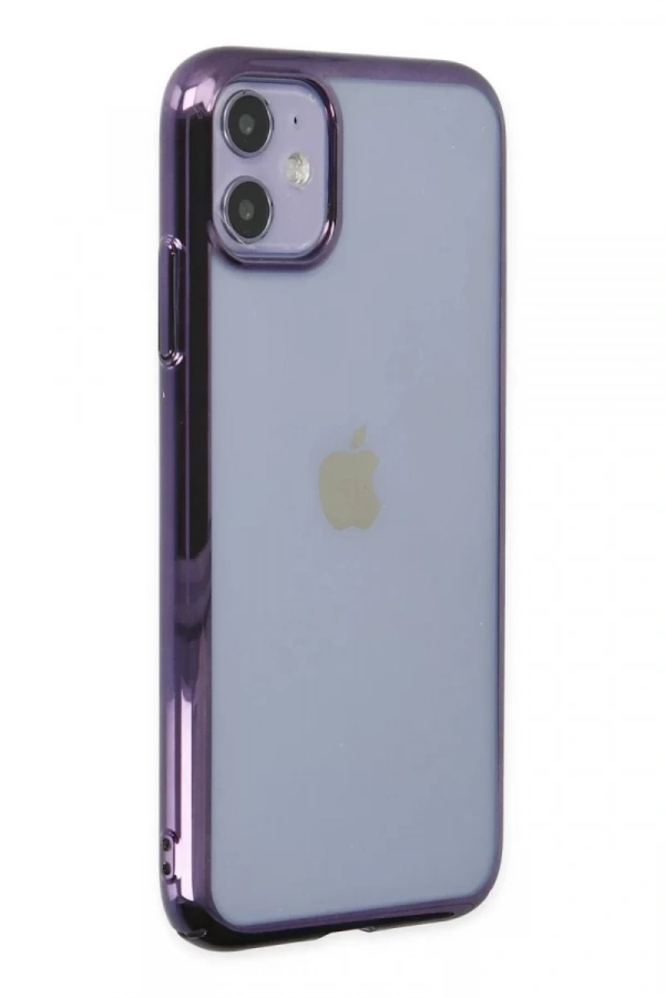 Apple iPhone 12 Kılıf Element Silikon - Mor