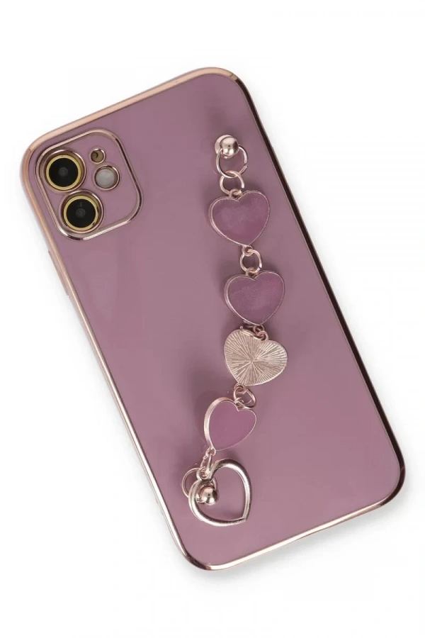 Apple iPhone 12 Kılıf Esila Silikon - Mor