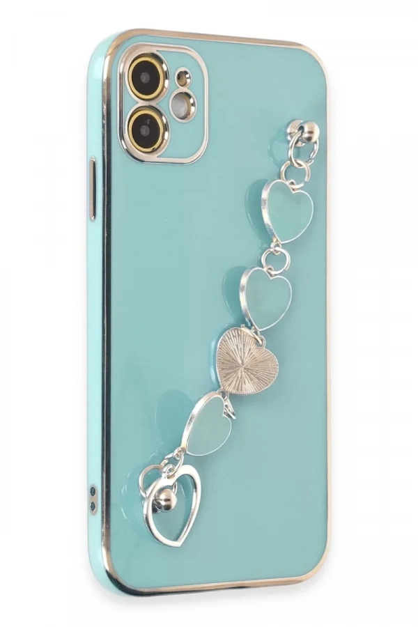 Apple iPhone 12 Kılıf Esila Silikon - Su Yeşili