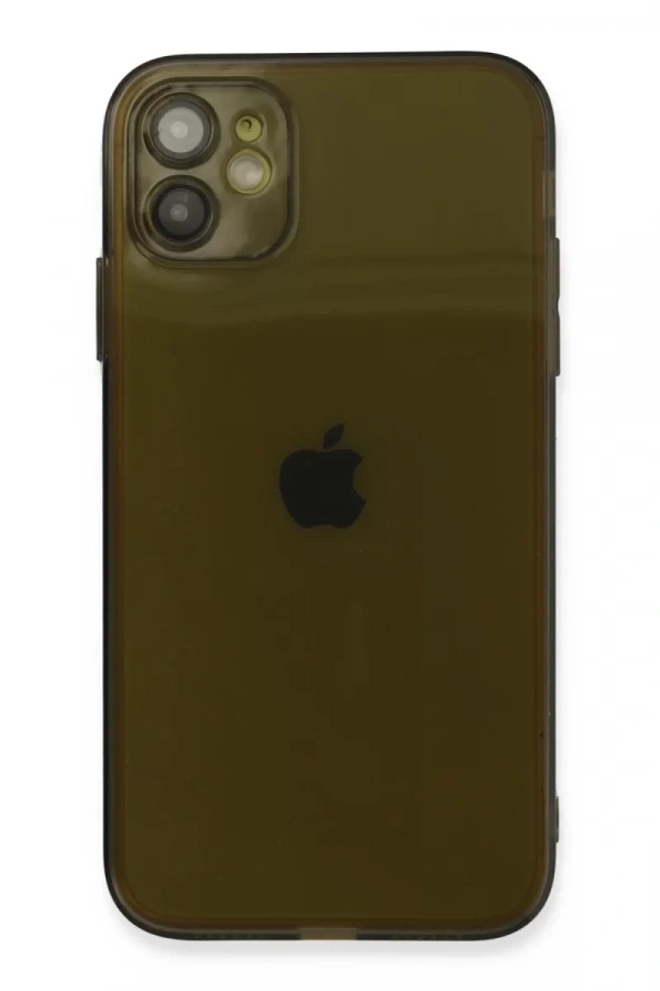 Apple iPhone 12 Kılıf Fly Lens Silikon - Siyah