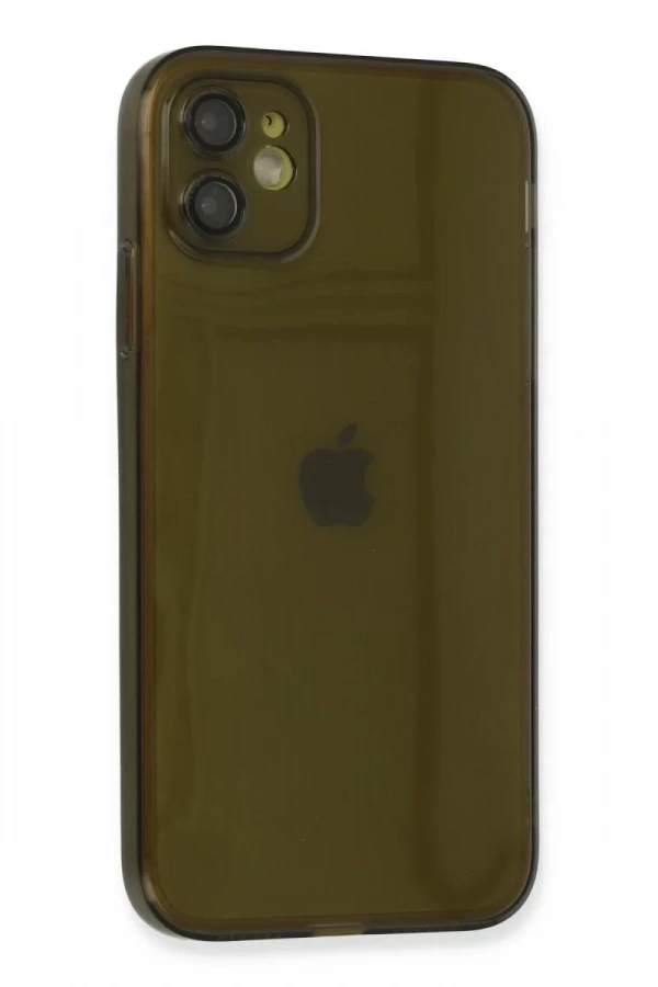 Apple iPhone 12 Kılıf Fly Lens Silikon - Siyah