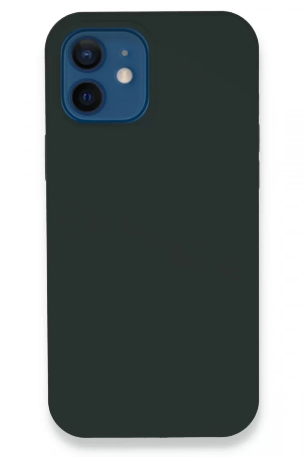 Apple iPhone 12 Kılıf Lansman Legant Silikon - Koyu Yeşil