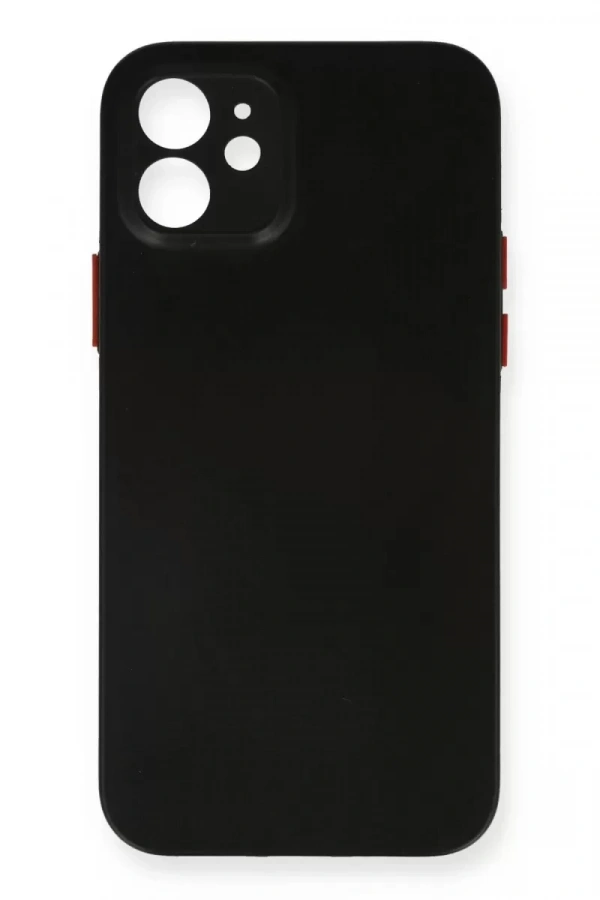 Apple iPhone 12 Kılıf PP Ultra İnce Kapak - Siyah