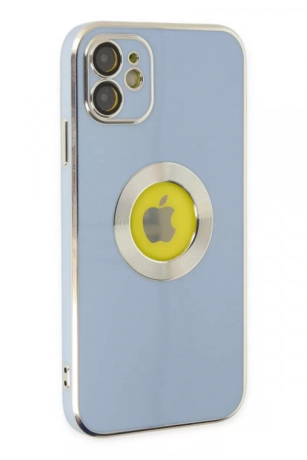 Apple iPhone 12 Kılıf Store Silikon - Sierra Blue