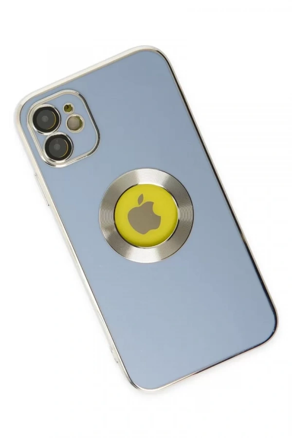 Apple iPhone 12 Kılıf Store Silikon - Sierra Blue