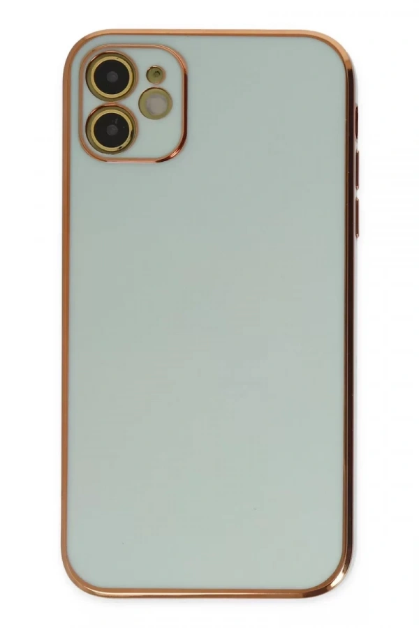 Apple iPhone 12 Kılıf Volet Silikon - Açık Yeşil