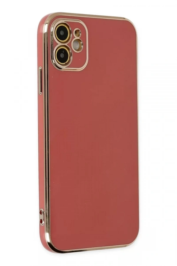 Apple iPhone 12 Kılıf Volet Silikon - Kırmızı