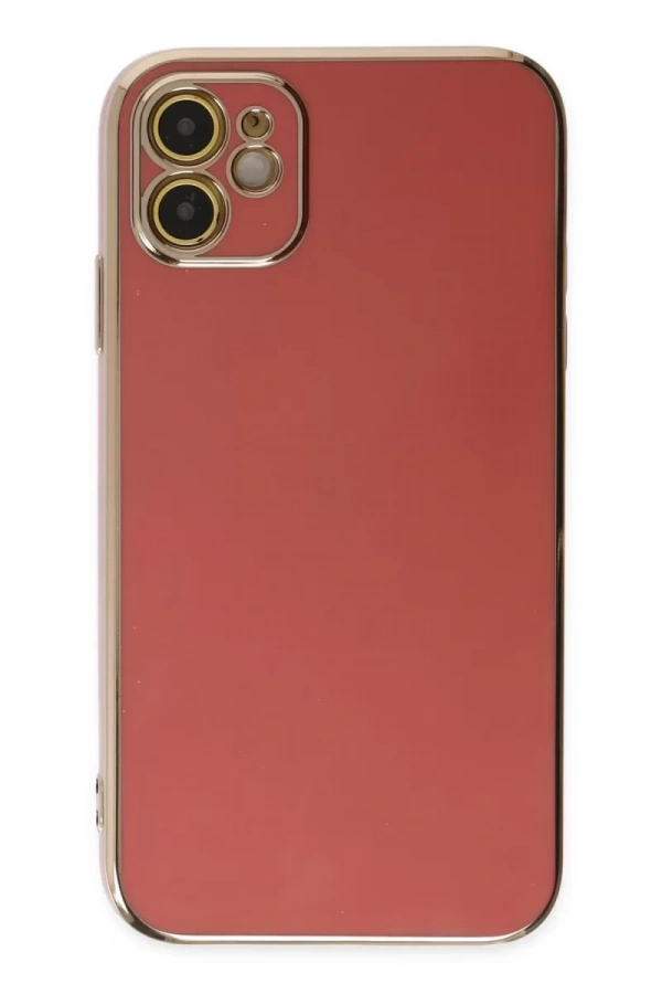 Apple iPhone 12 Kılıf Volet Silikon - Kırmızı