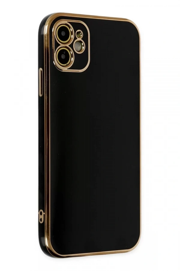 Apple iPhone 12 Kılıf Volet Silikon - Siyah