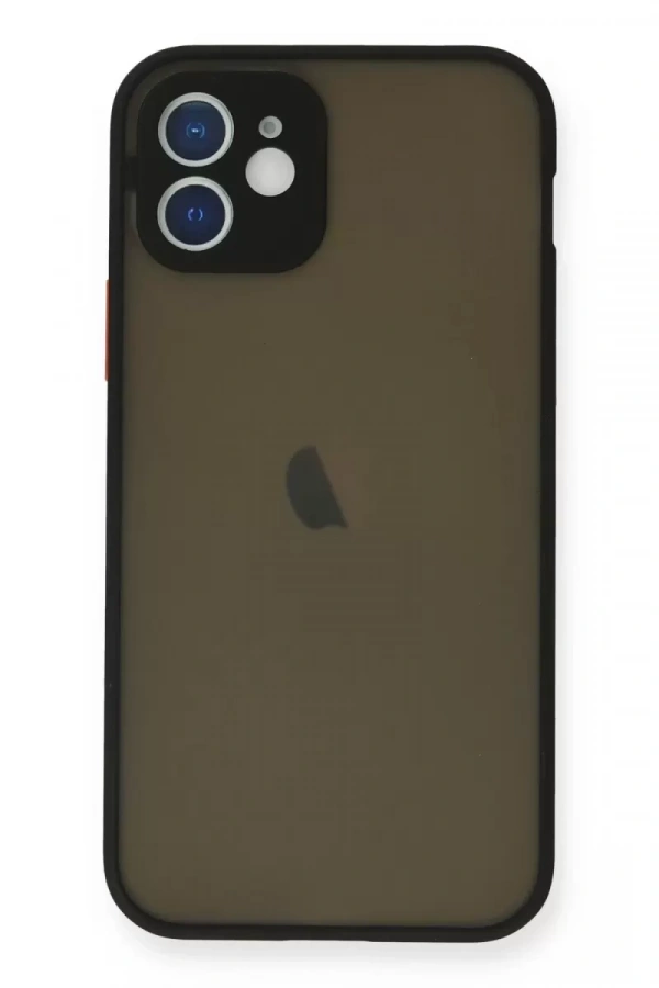 Apple iPhone 12 Mini Kılıf Montreal Silikon Kapak - Siyah