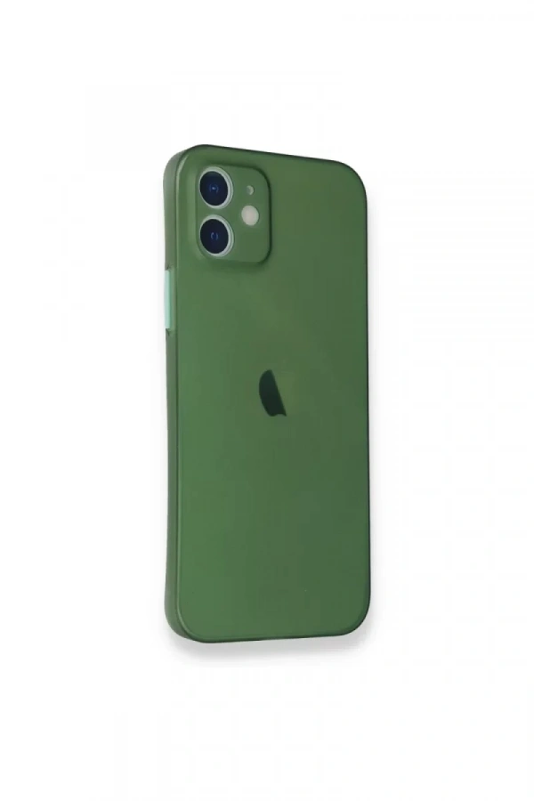 Apple iPhone 12 Mini Kılıf PP Ultra İnce Kapak - Yeşil