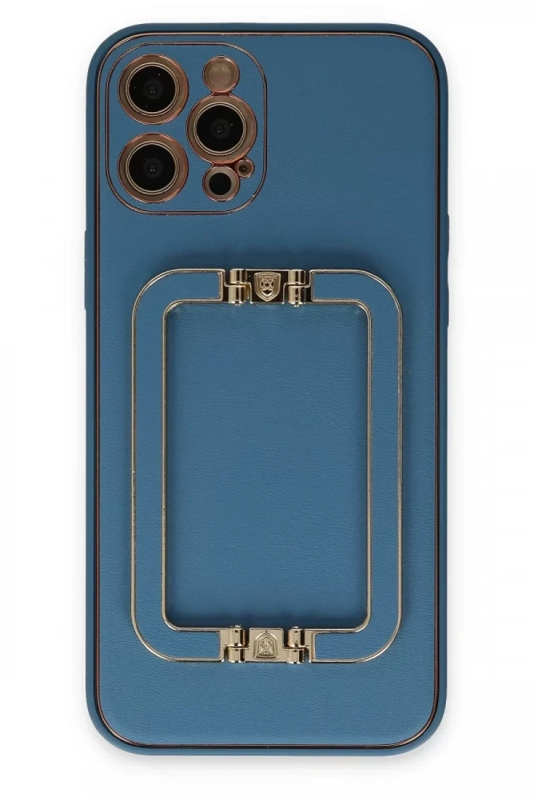 Apple iPhone 12 Pro Kılıf Coco Elit Kapak - Mavi