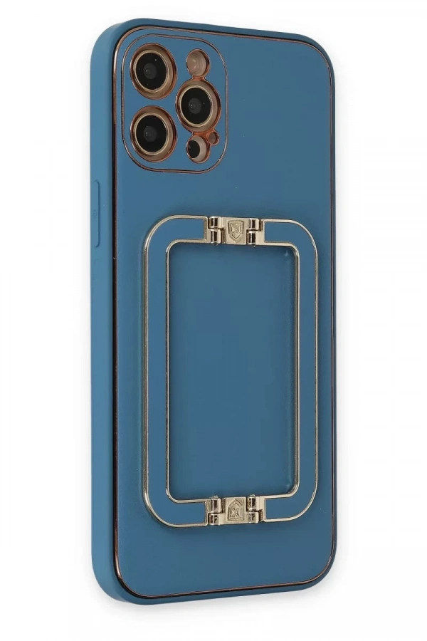 Apple iPhone 12 Pro Kılıf Coco Elit Kapak - Mavi