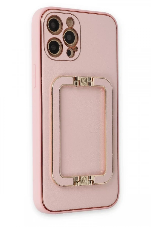 Apple iPhone 12 Pro Kılıf Coco Elit Kapak - Pembe