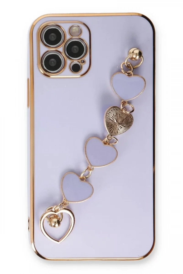 Apple iPhone 12 Pro Kılıf Esila Silikon - Lila