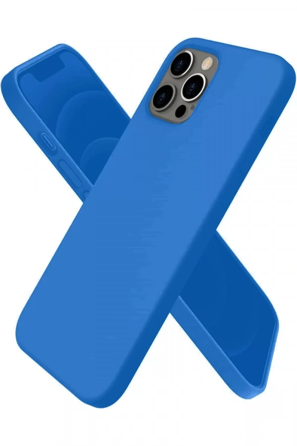 Apple iPhone 12 Pro Kılıf First Silikon - Mavi