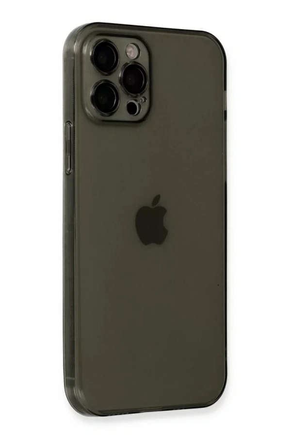Apple iPhone 12 Pro Kılıf Fly Lens Silikon - Siyah