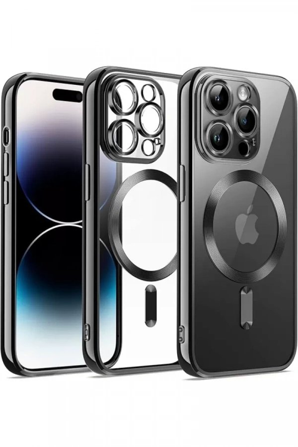 Apple iPhone 12 Pro Kılıf Kross Magneticsafe Kapak - Siyah