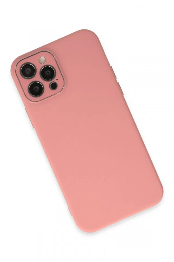 Apple iPhone 12 Pro Kılıf Lansman Glass Kapak - Pembe