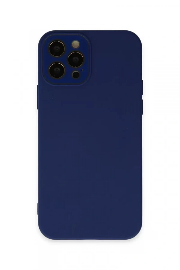 Apple iPhone 12 Pro Kılıf Lansman Glass Kapak - Sky Blue